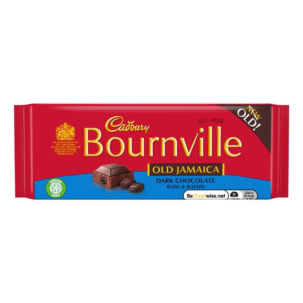 Cadbury Bournville Old Jamaica Dark Chocolate Bar 100g