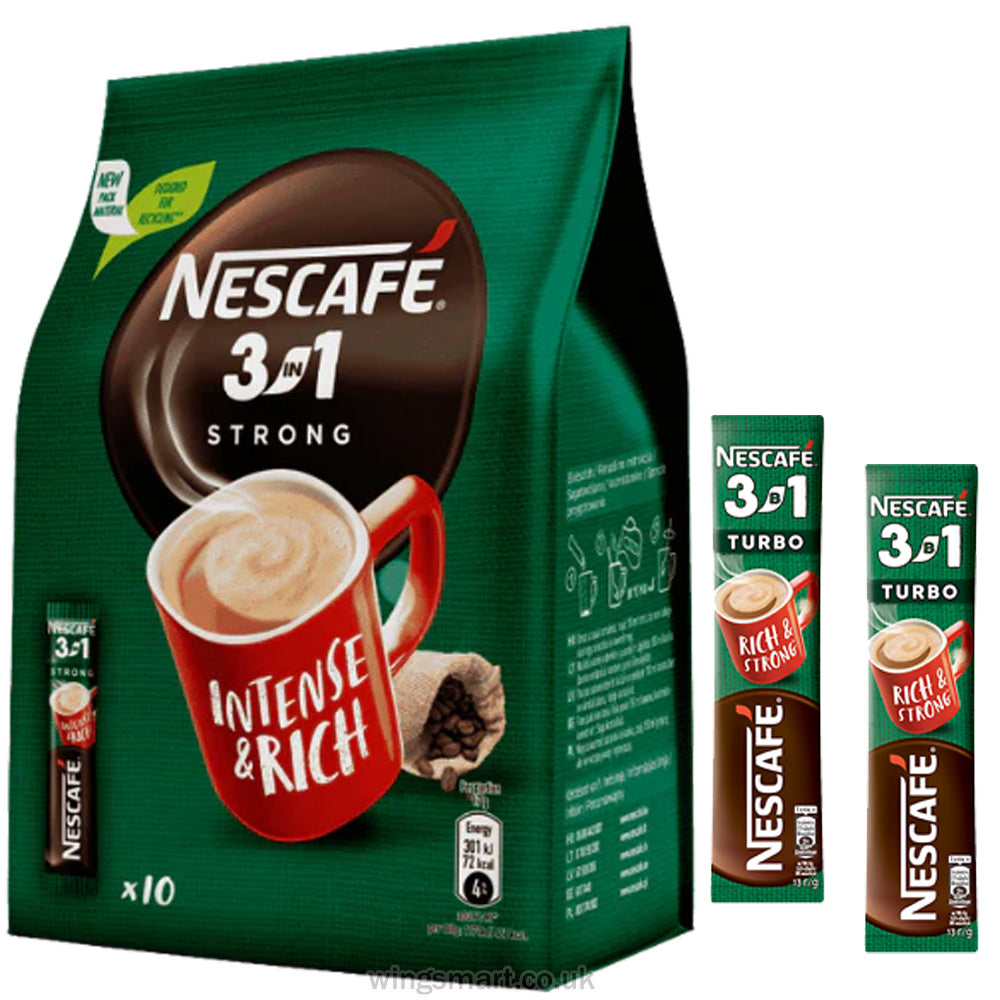 Nescafe 3 in 1 Strong 17g (Pack of 10)