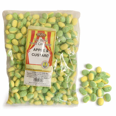 Brays Apple & Custard Un-Wrapped Sweets 2.75kg