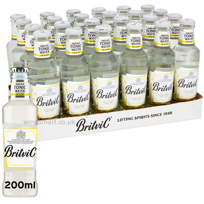 Britvic Indian Tonic Water Low Calorie Bottles 200ml (Case of 24)