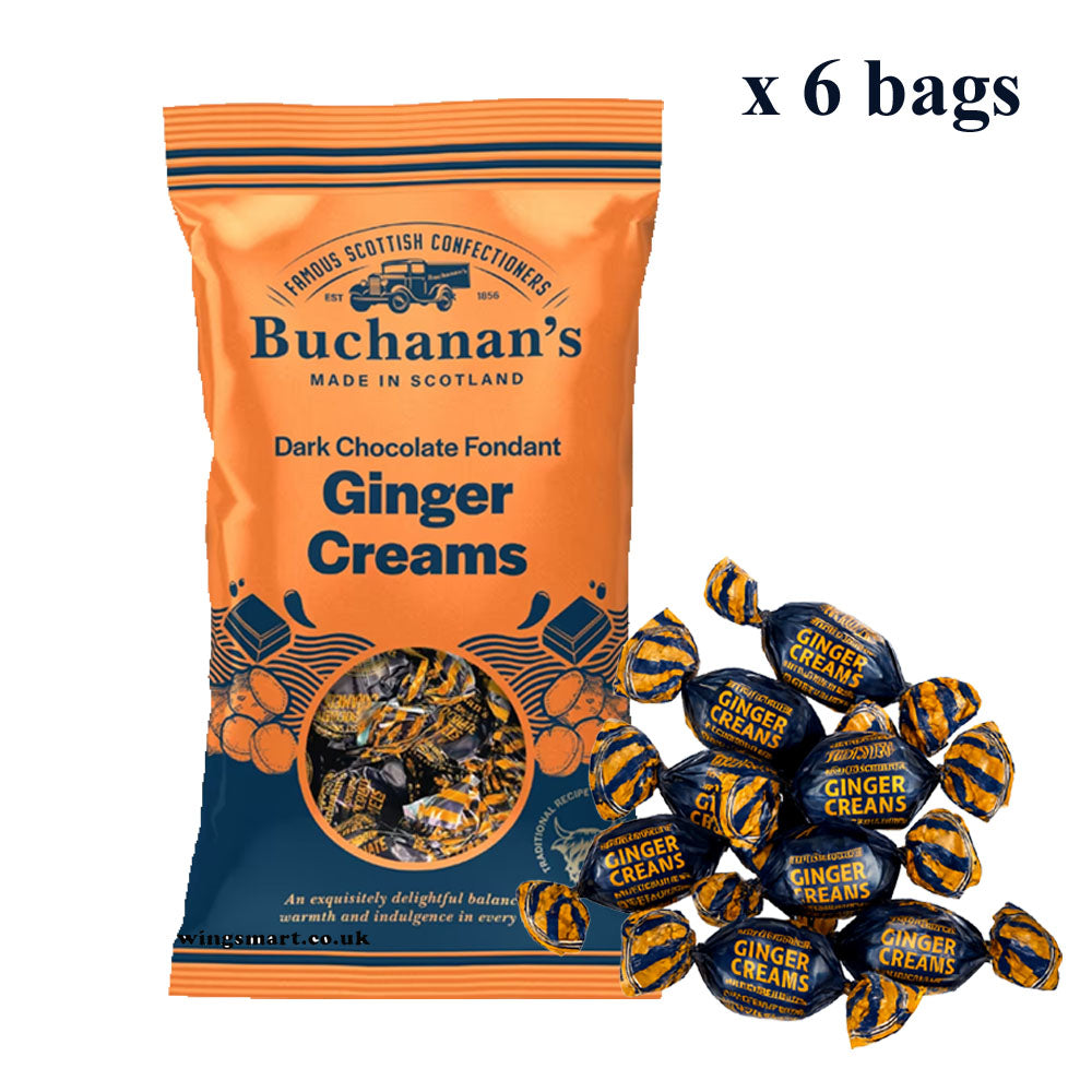 Buchanan's Dark Chocolate Fondant Ginger Creams Bag 120g