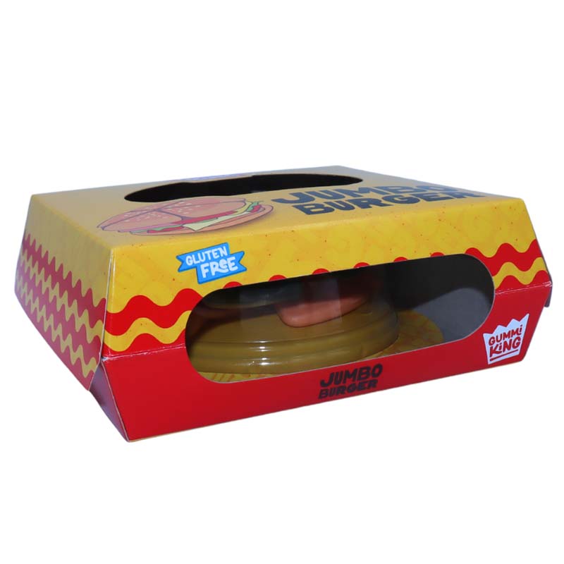Gummi King Jumbo Burger Gummy Sweets 88g – Box of 8