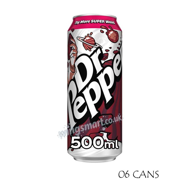 Dr Pepper 500ml Can(06 or 12 Packs)