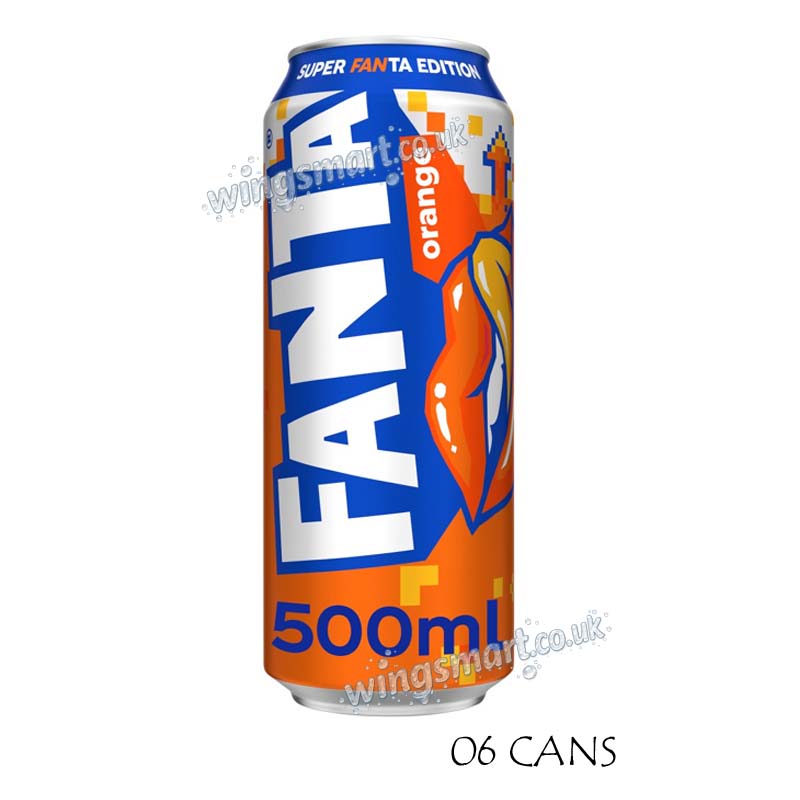 Fanta Orange 500ml Can (06 or 12 Cans)