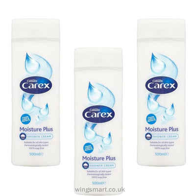 CAREX SHOWER CREAM MOISTURE PLUS 500ML (Pack of 3)