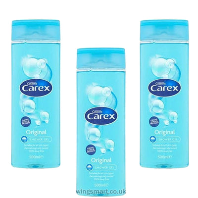 CAREX SHOWER GEL ORIGINAL 500ML (Pack of 3)