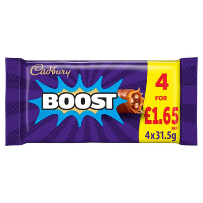 Cadbury Boost Chocolate Bar 126g PMP (Pack of 12)