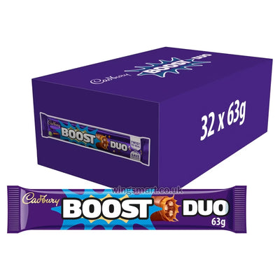 Cadbury Boost Duo Chocolate Bar 63g (Box of 32)