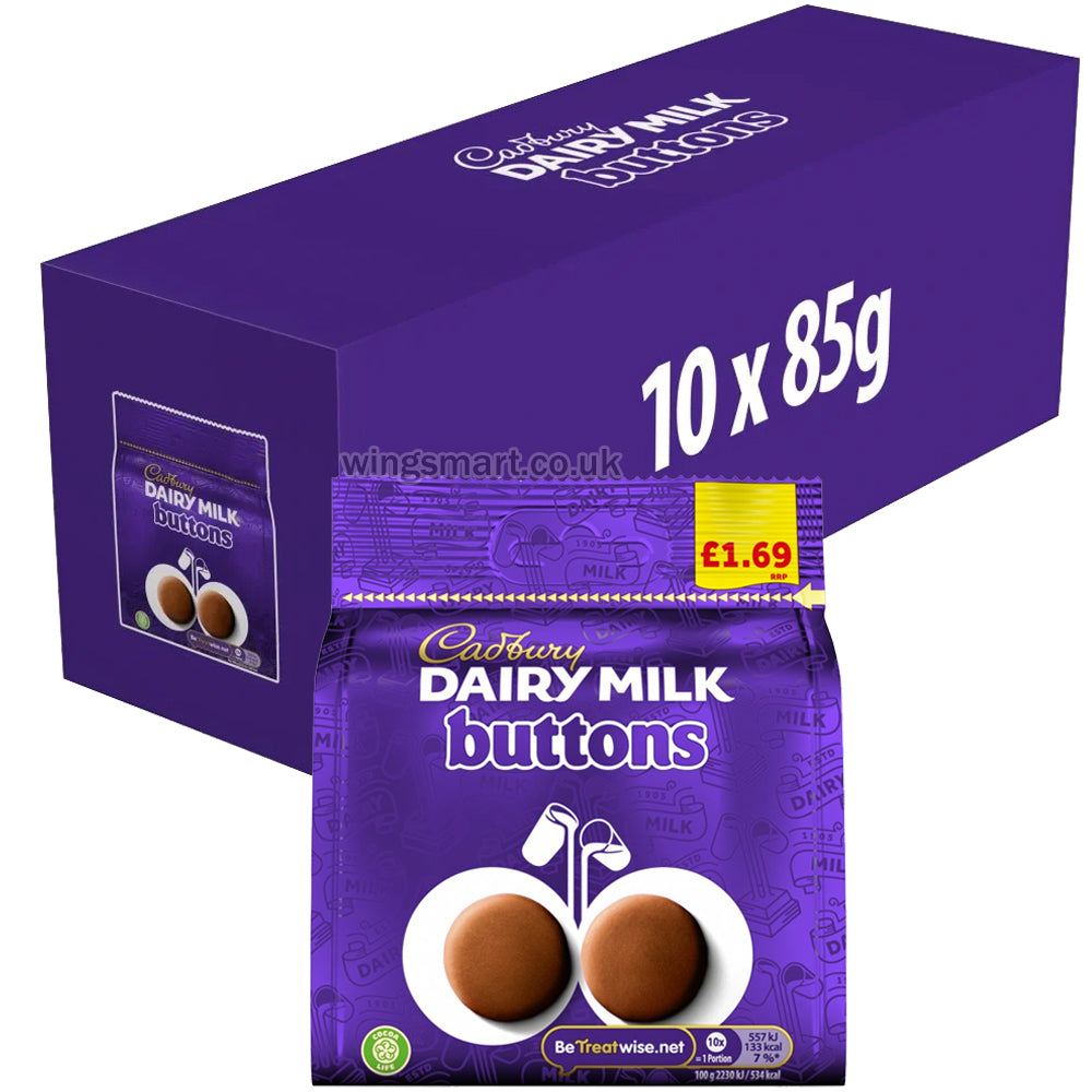 Cadbury Buttons Chocolate 85 (Pack of 10)