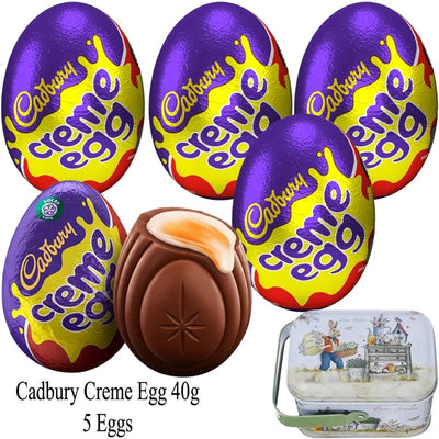 Easter Cadbury Creme Eggs 40g – Pack of 5 with Gift Tin