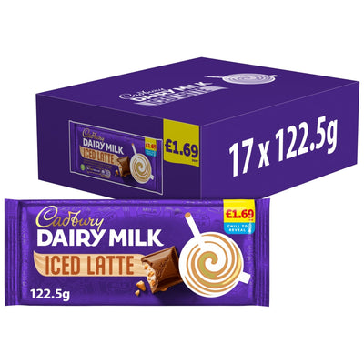 Cadbury Dairy Milk Iced Latte Chocolate Bar 122.5g PMP (Box of 17)