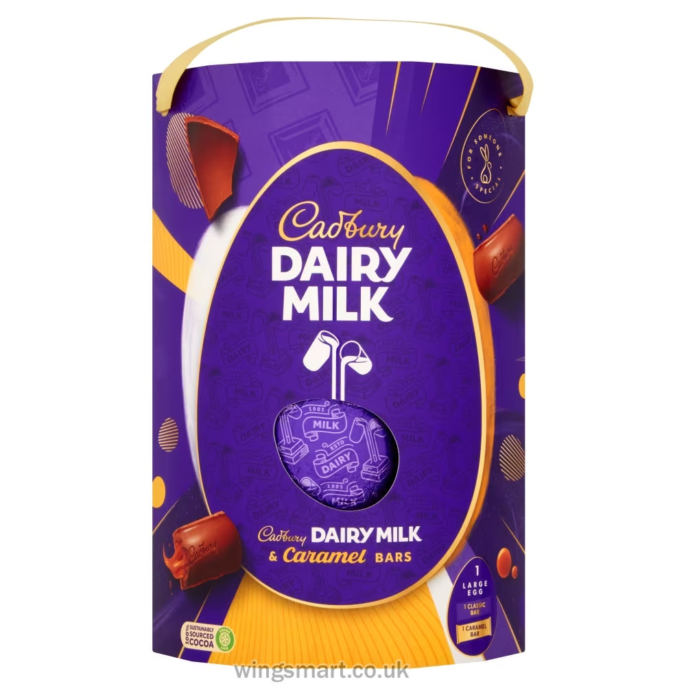 Cadbury Dairy Milk & Caramel Large Easter Egg 245g