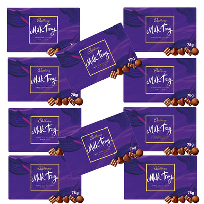 Cadbury Milk Tray Assorted Chocolates 78g – Box of 10 Bulk Pack
