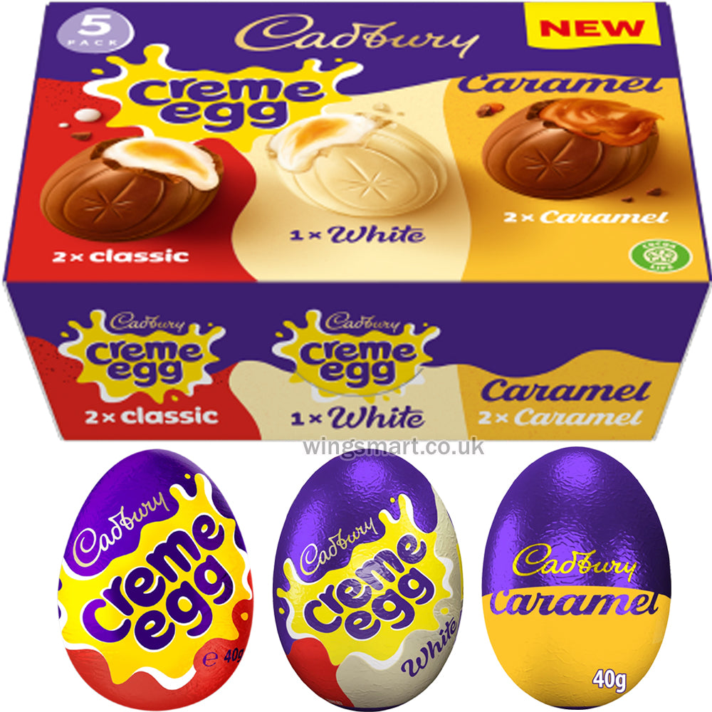 Cadbury Mixed Egg 5 Pack 200g