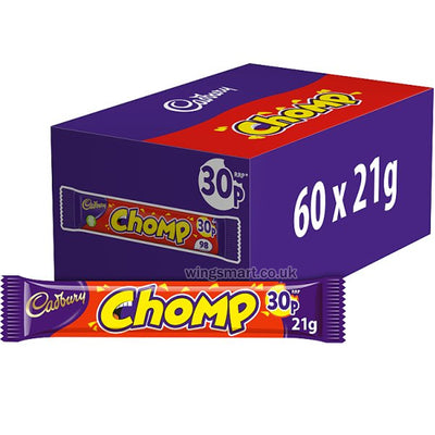 Cadbury Chomp Chocolate Bar PMP 21g (Box of 60)