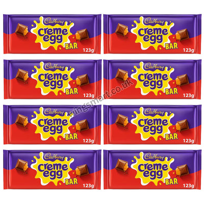 Cadbury Creme Egg Milk Chocolate Bar 123g (8 & 16 Bars)