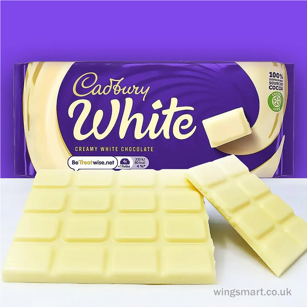 Cadbury White Chocolate Bar 90g PMP