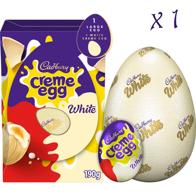 Cadbury White Creme Egg Chocolate Easter Egg 190g