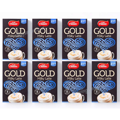 Cafe Classic Gold Milky Latte Instant Coffee Sachets 8 x 14g (112g)