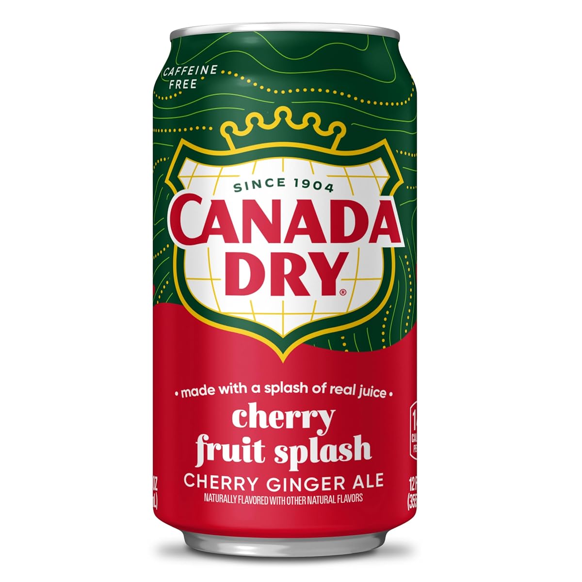 Canada Dry Fruit Splash Cherry Ginger Ale 355ml Cans (Pack of 12)