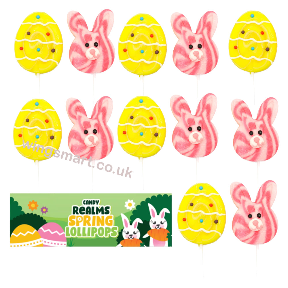 Candy Realms Spring & Easter Lollipops – Assorted Packs