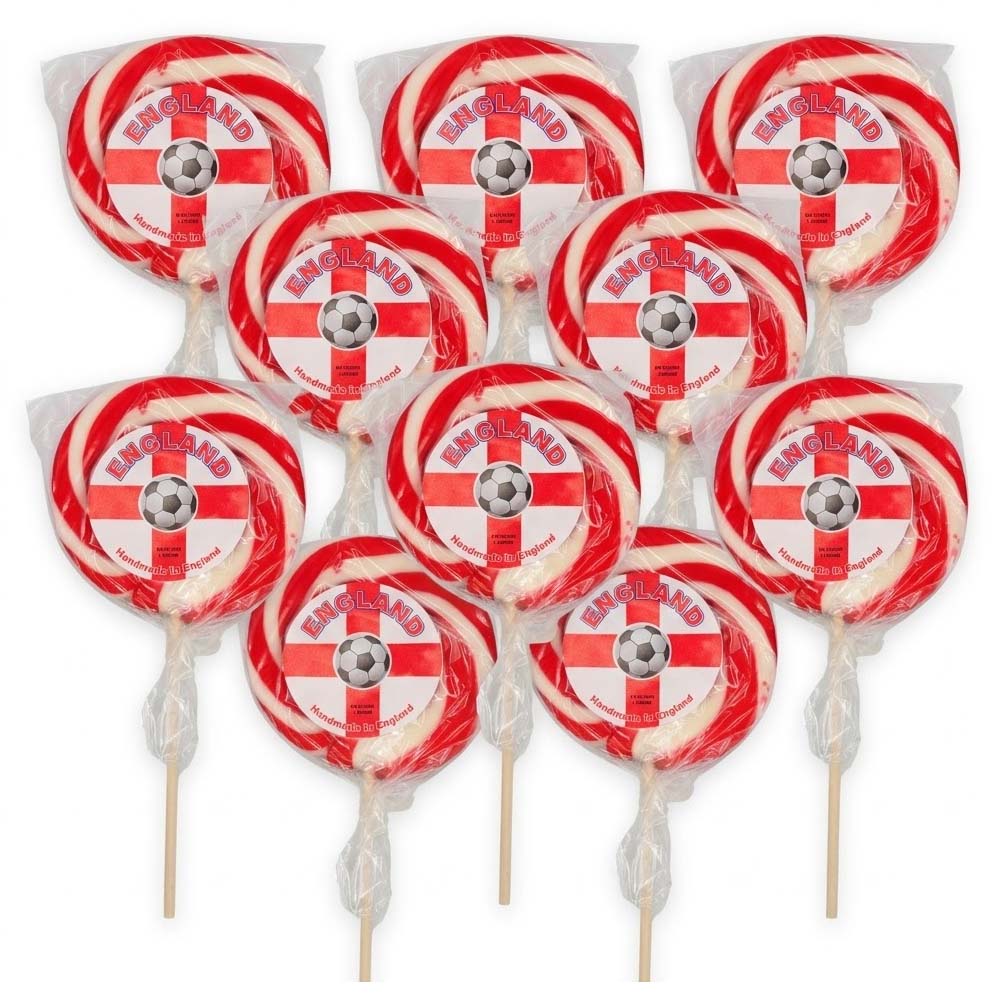 Candy Pops England Lollipops 75g (10, 20 & 30 Lollipops)