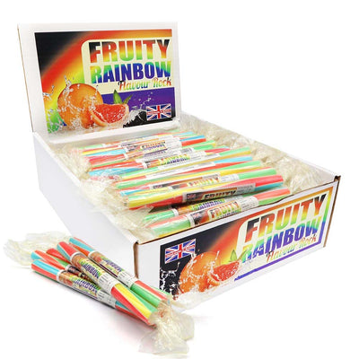 Candy Pops Fruity Rainbow Rock Sticks 25g
