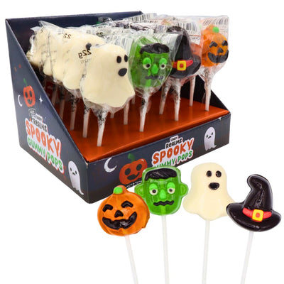 Candy Realms Spooky Gummy Pops Lollipops 24 x 22g