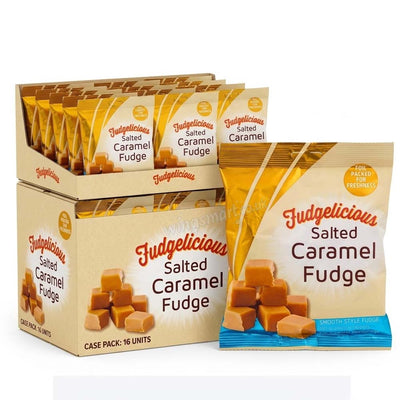 Fudgelicious Salted Caramel Fudge 150g (Pack of 16)