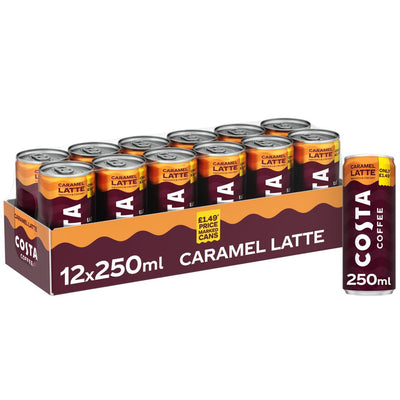 Costa Coffee Caramel Latte 12 x 250ml PM £1.49