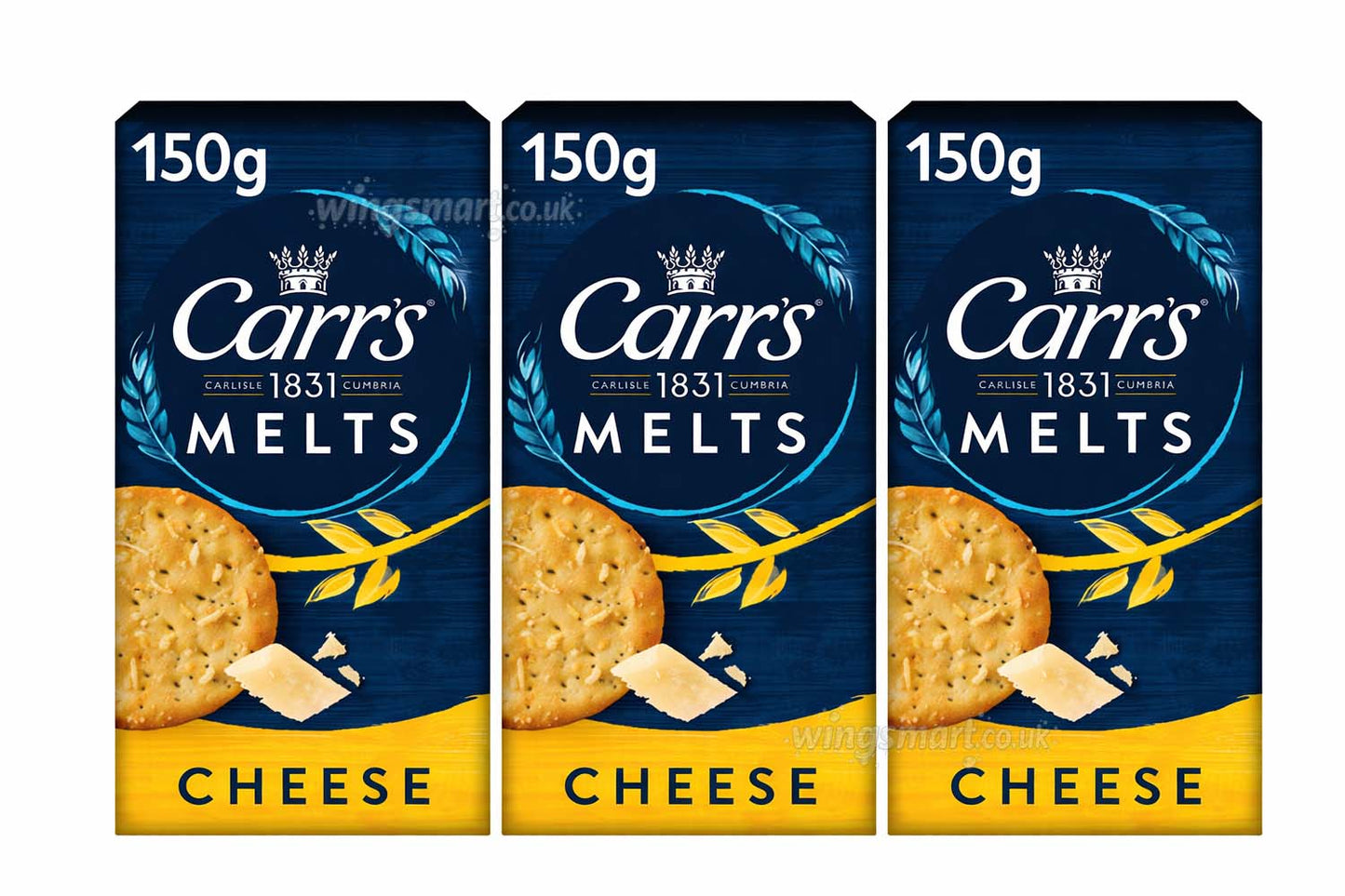 Carr’s Melts Cheese Crackers 150g(3 Packs)