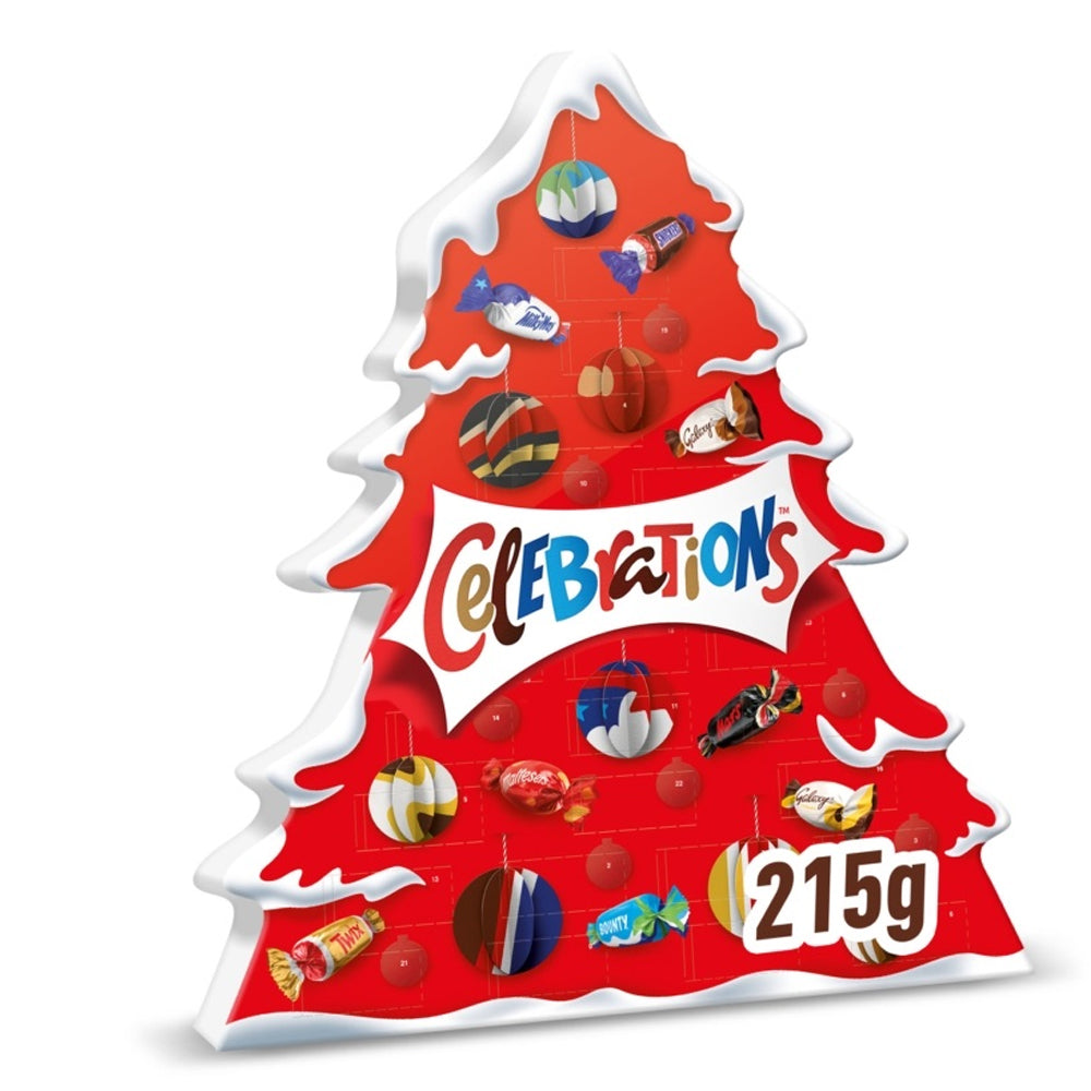 Celebrations Chocolate Christmas Tree Advent Calendar 215g