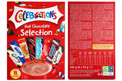 Celebrations Hot Chocolate Selection Sticks 8 Pack – Assorted Chocolate Flavoured Hot Drink Stirrers