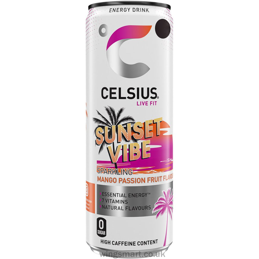 Celsius Live Fit Sunset Vibe Mango Passionfruit 355ml (12 Cans)