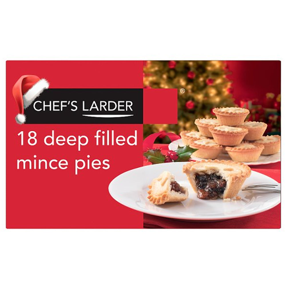 Chef's Larder 18 Deep Filled Mince Pies