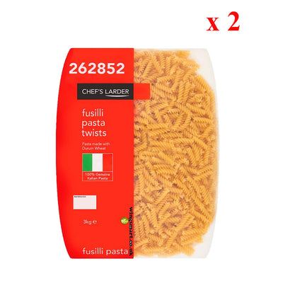 Chef's Larder Fusilli Pasta Twists 3kg