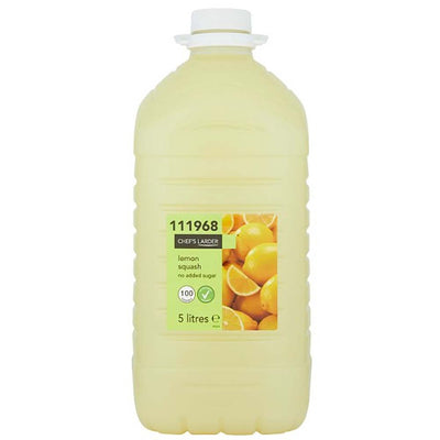 Chef's Larder Lemon Squash No Added Sugar 5 Litres