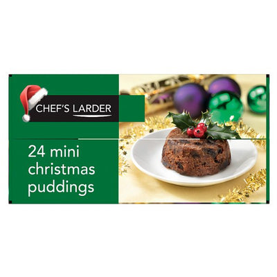 Chef's Larder Mini Christmas Puddings 24 x 100g