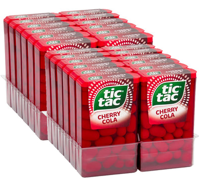 Tic Tac Cherry Cola Mint Sweets 18g (Box of 24) - WingsMart