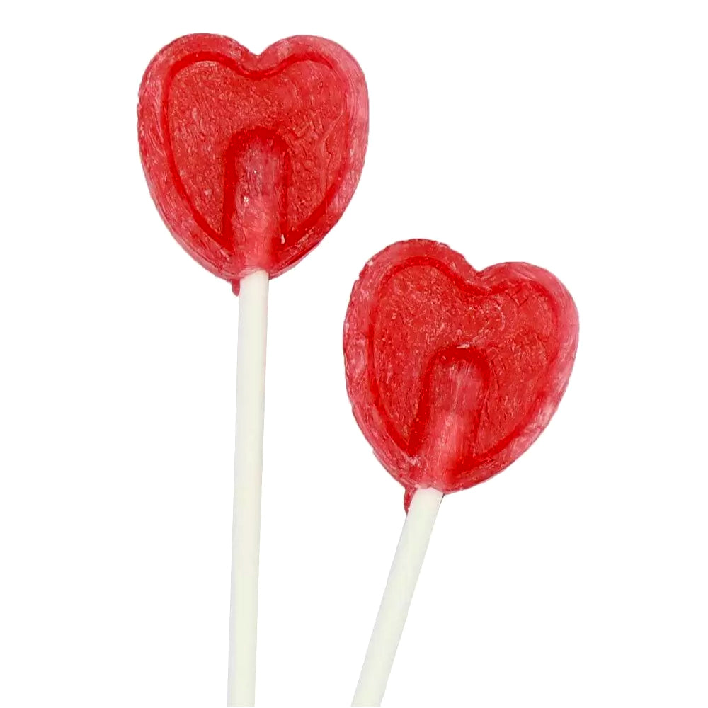 Cherry Flavour Heart 200 Lollipops - WingsMart