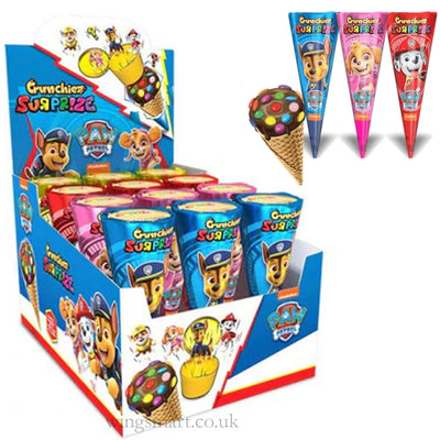 Chocolate Paw Patrol Surprise Cones 25g (Box of 12)