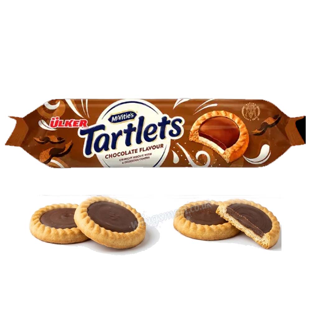 McVitie's Tartlets Chocolate Biscuits Ulker Box 100g (18 Packs)