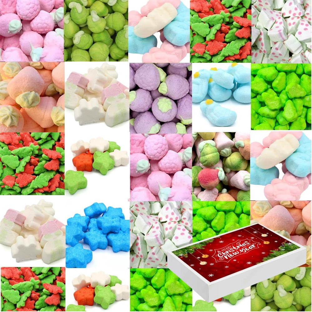 Christmas Multicolored Mixed Marshmallow Sweets – 1 kg Gift Box