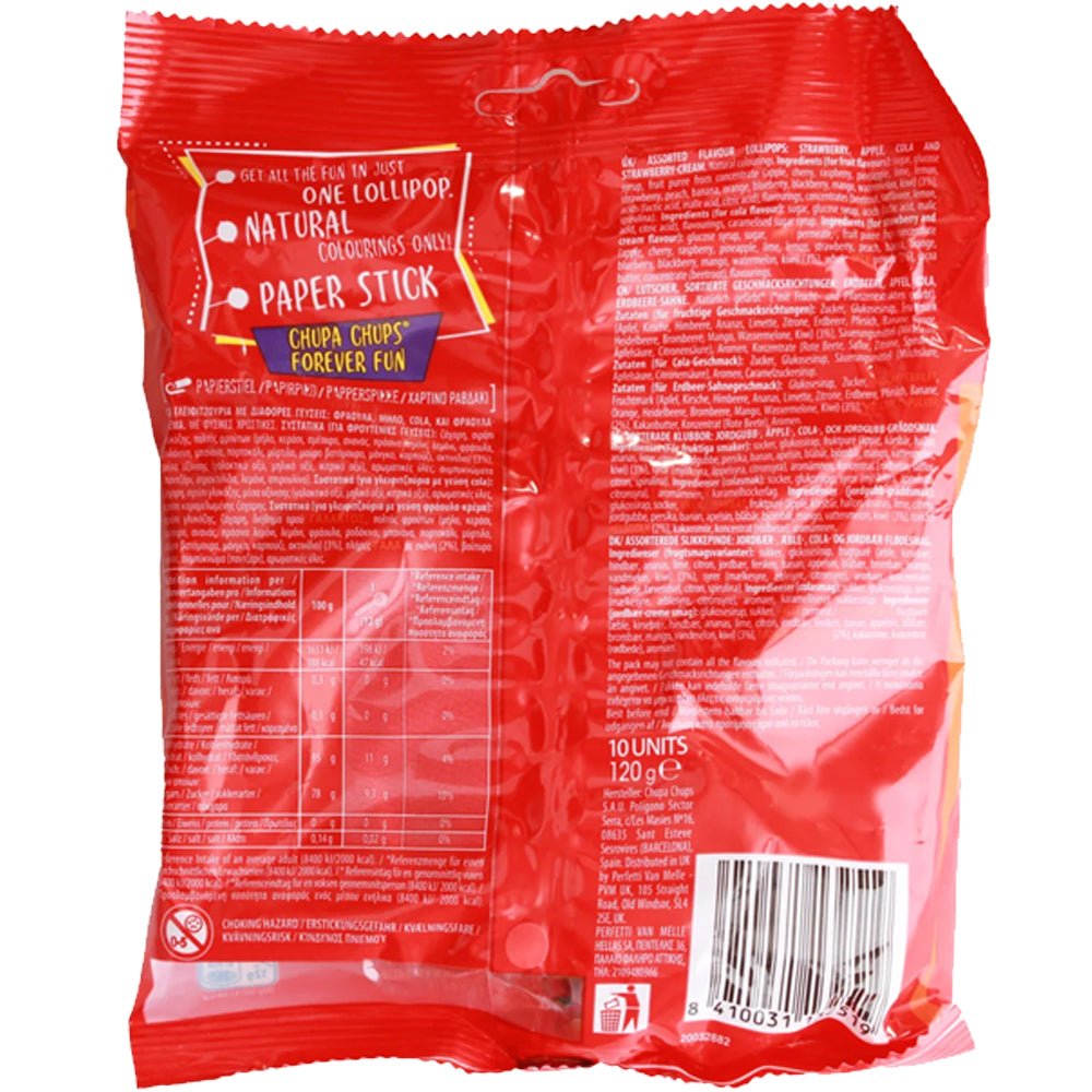 Chupa Chups 10-Piece Lollipops (Pack of 12)