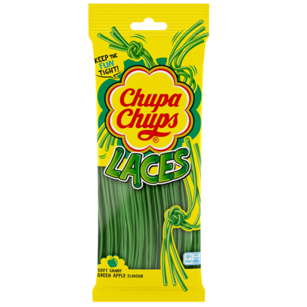 Chupa Chups Apple Laces Bag 90g (Box of 18)