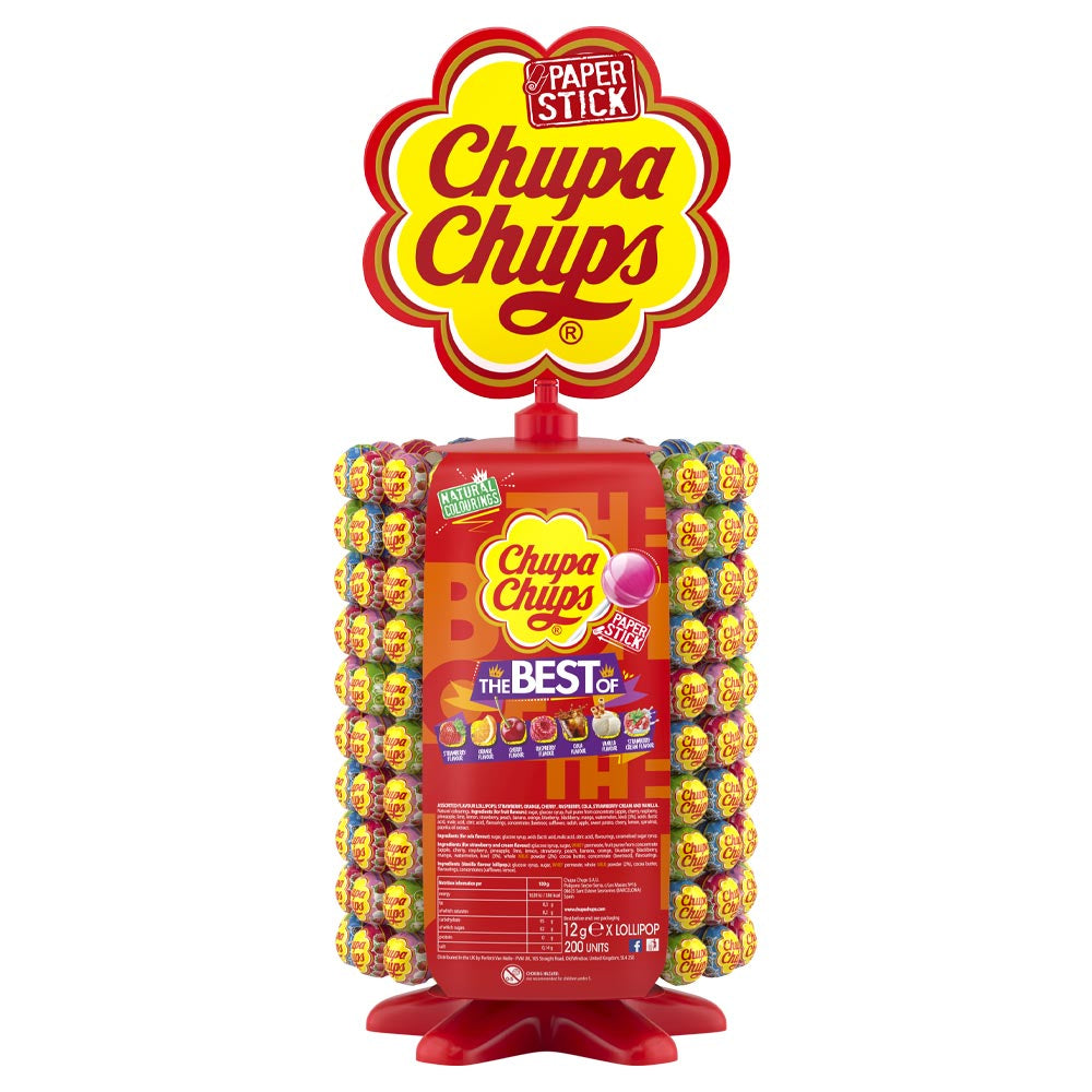 Chupa Chups Wheel Best of Lollipops 200 x 12g