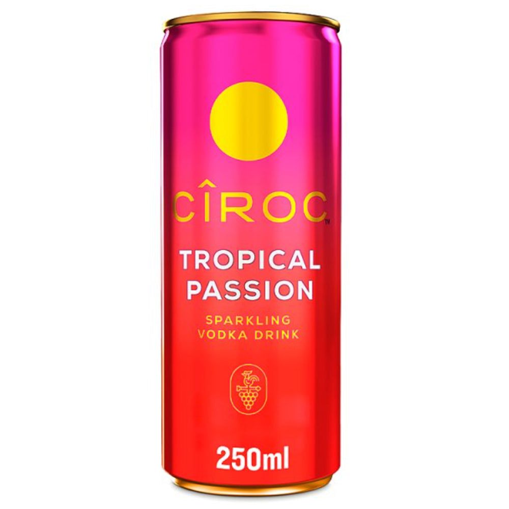 Ciroc Tropical Passion Sparkling Vodka Drink 5% vol 250ml (Case of 12)