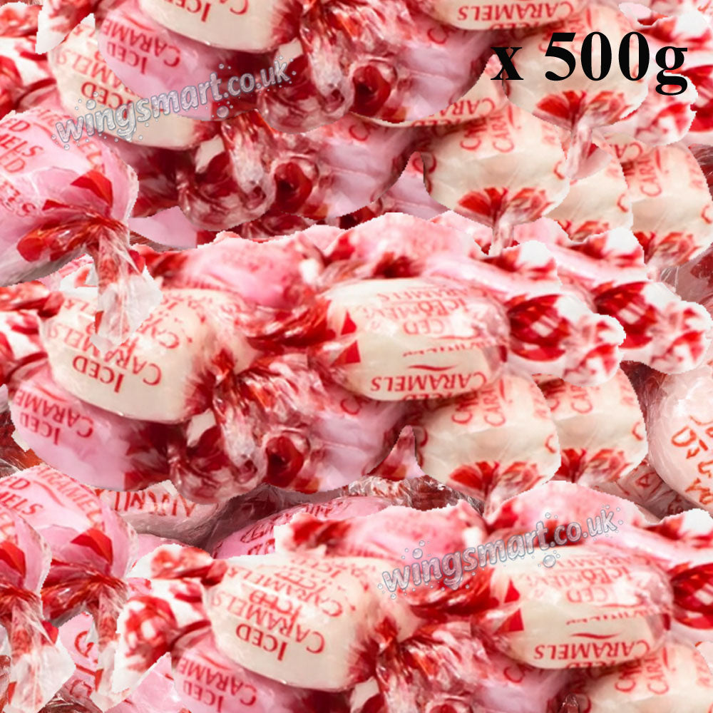 Cleeves Original Iced Caramels Sweets – Chewy Caramel with Iced Sugar Coating | Retro British Candy