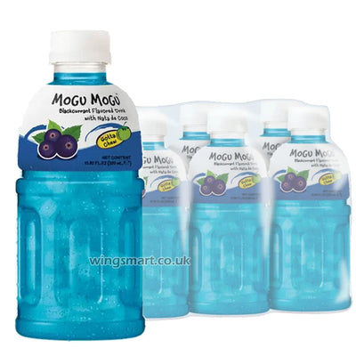 Mogu Mogu Nata De Coco Blackcurrant 320ml (Pack Of 6)