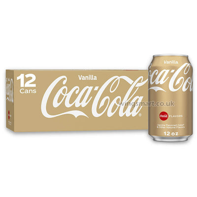 Coca Cola Vanilla Flavoured Soft Drink 12 x 355ml Cans